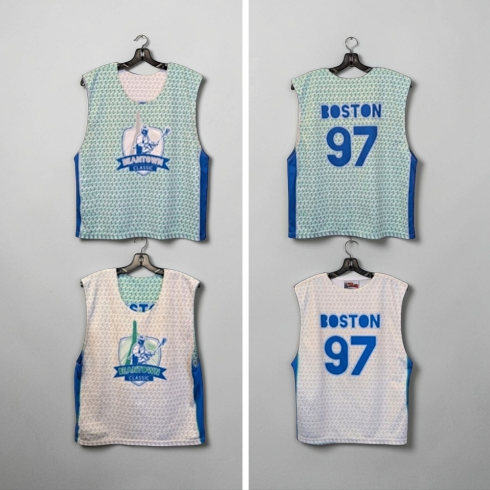 Vintage 1997 ComLax Beantown Boston Classic Reversible Lacrosse Jersey L/XL - Picture 2 of 15